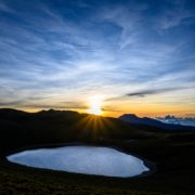 Sunrise at Jiaming Lake